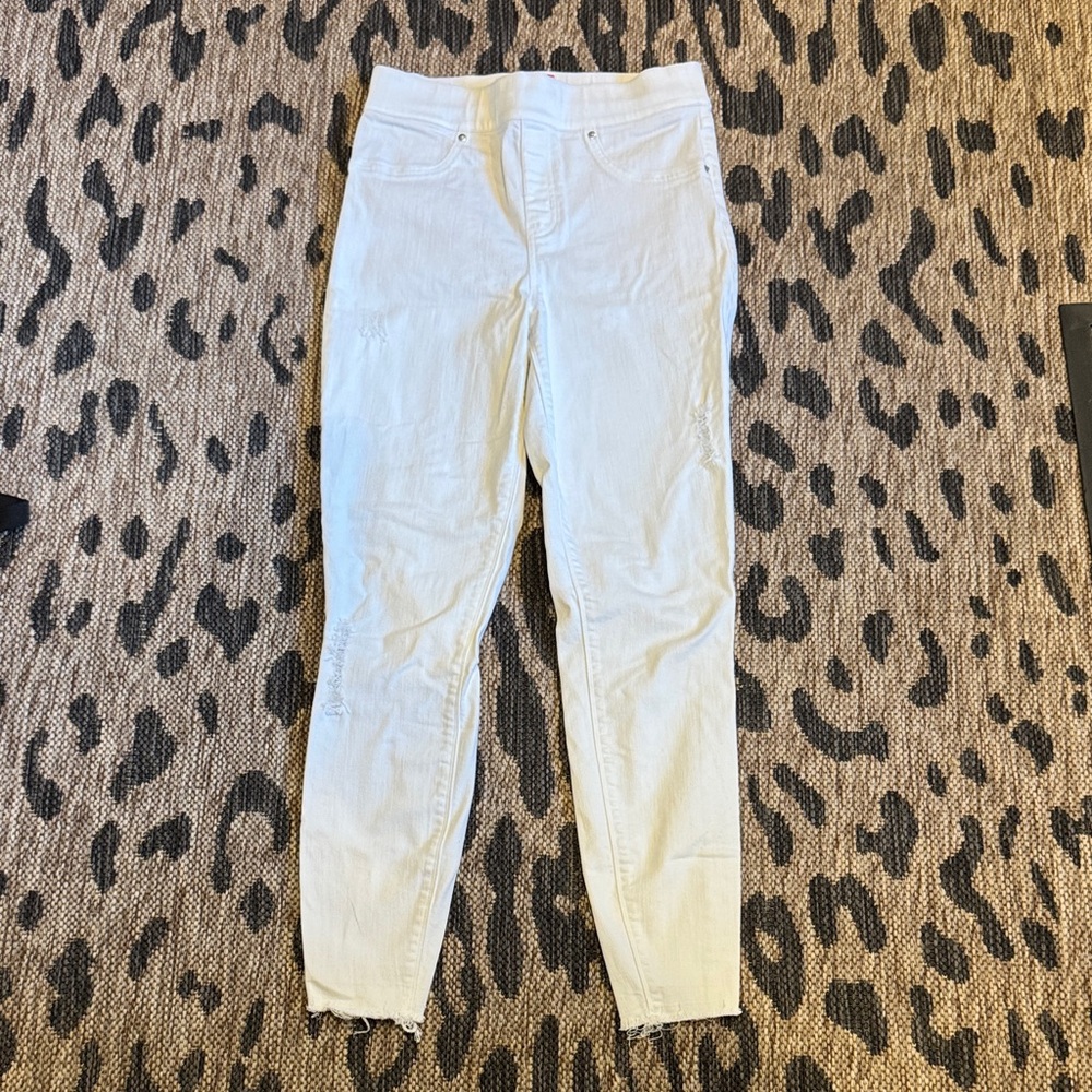 SPANX Women's Cream Skinny Jeans